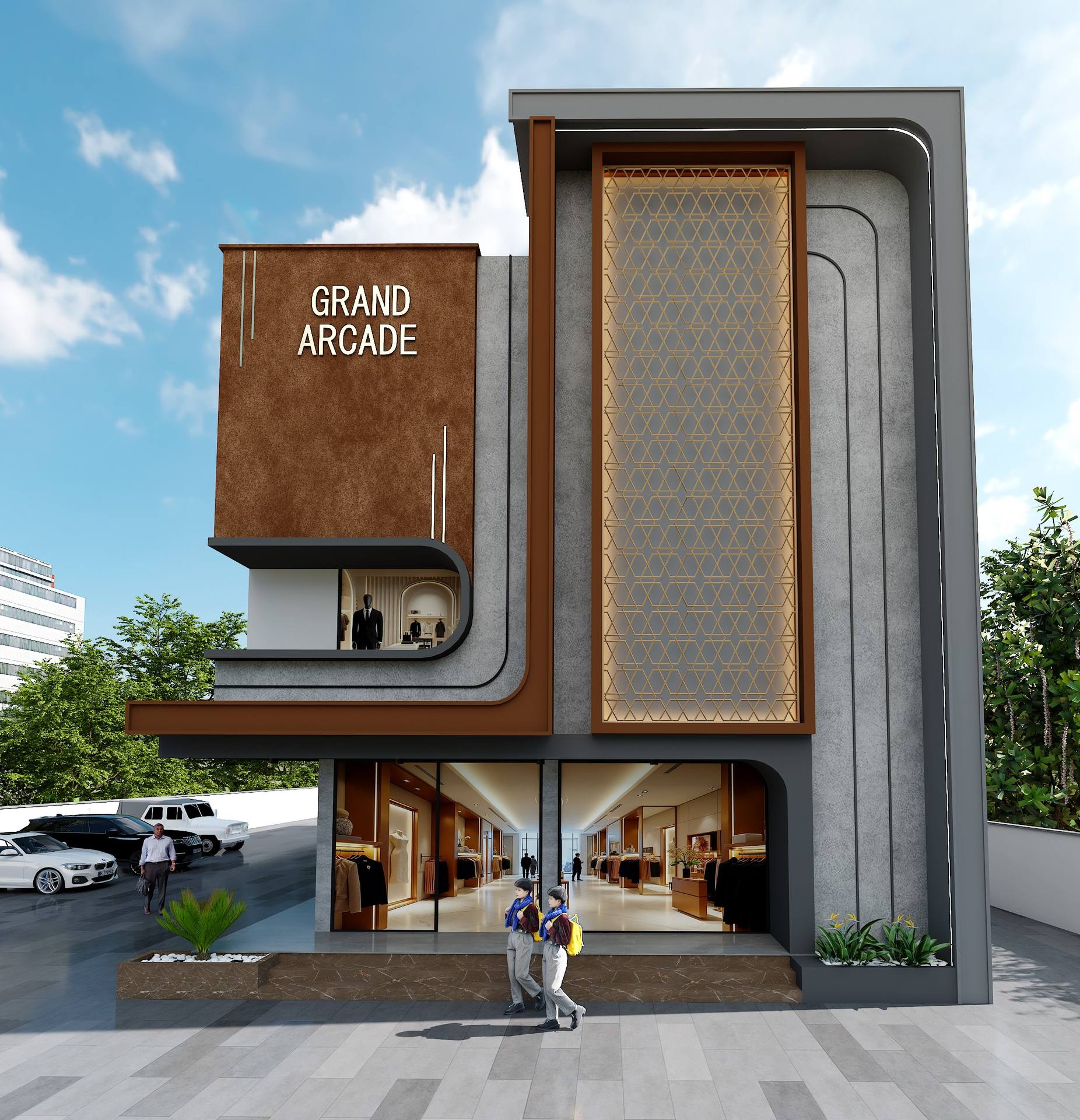 A commercial building