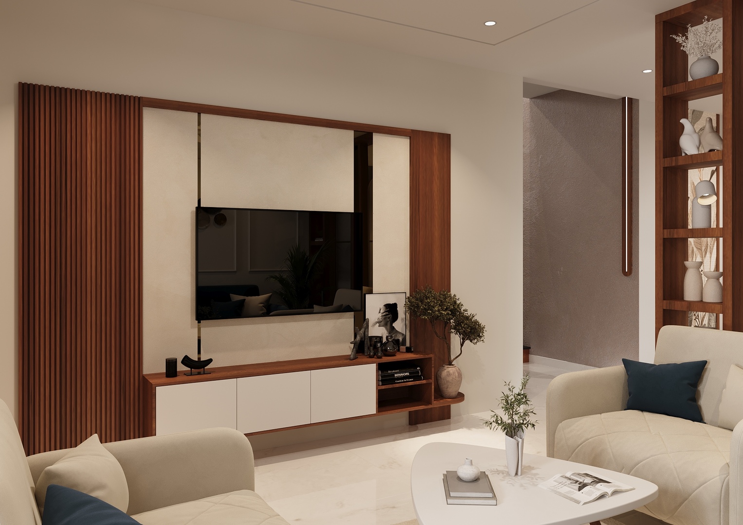 Luxury Living Room by Matrix Infrastructures