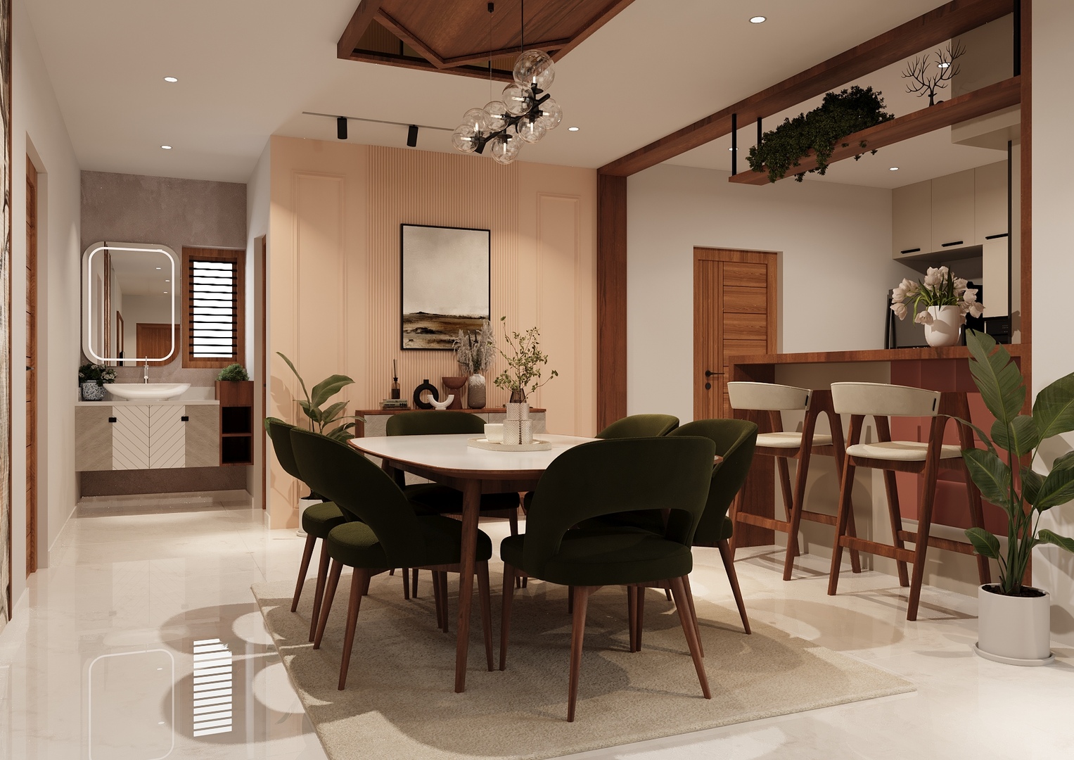 Luxury Living Room by Matrix Infrastructures