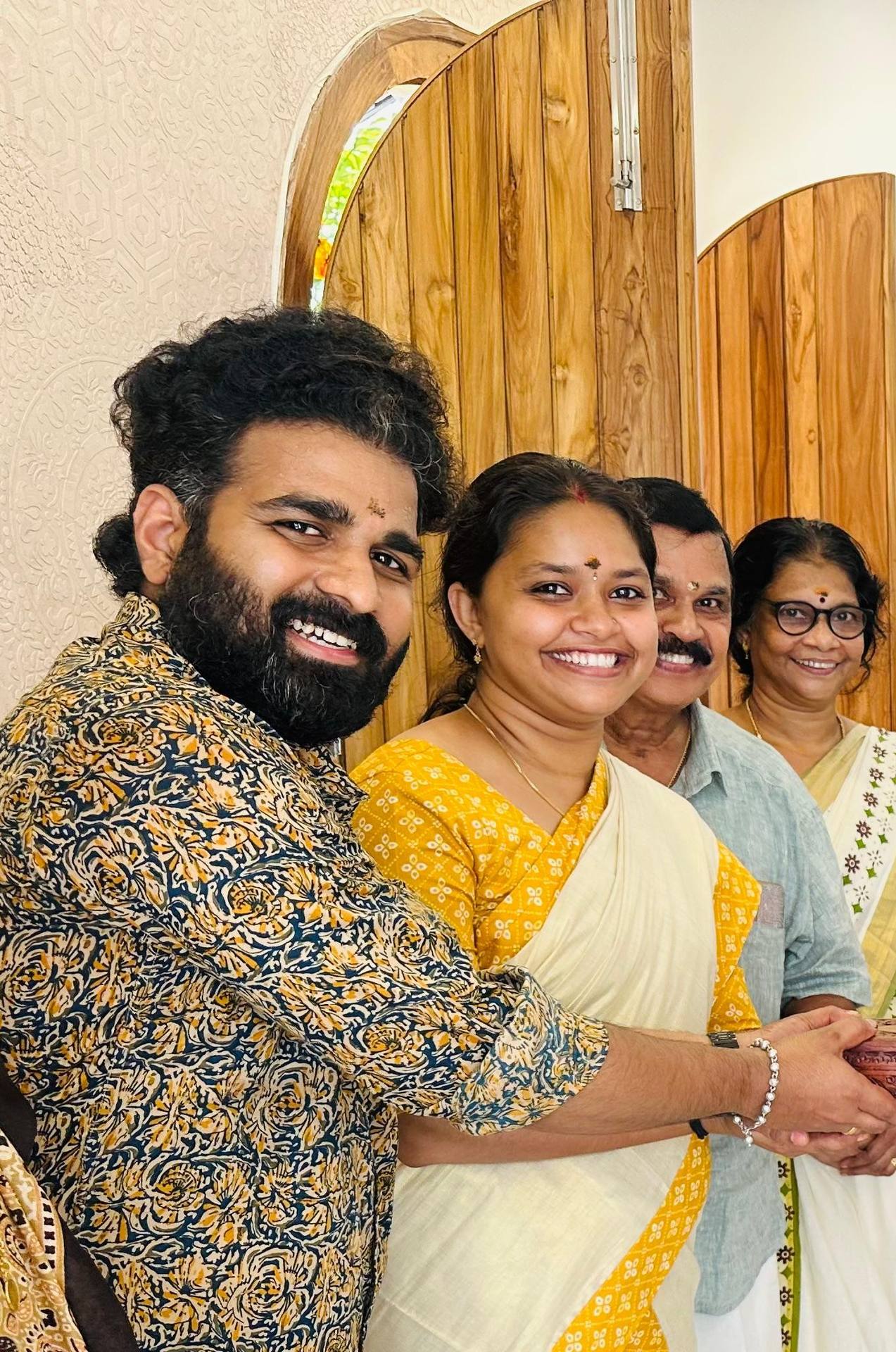 Krishnaprasad with family